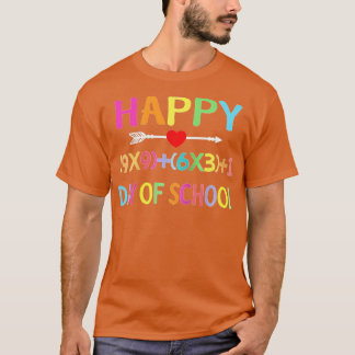 Math Formel 100 Tage Schuljunge Mädchen Lehrer T-Shirt