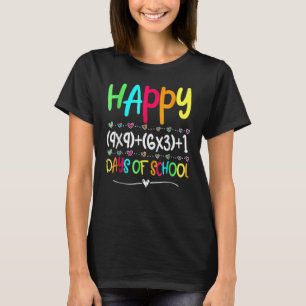 Math Formel 100 Tage Schullehrer Junge Mädchen T-Shirt