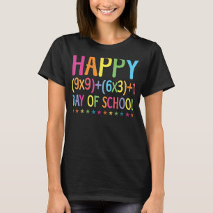 Math Formel 100 Tage Schullehrer Junge Mädchen T-Shirt