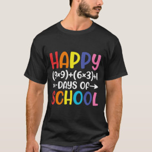 Math Formel 100 Tage Schulspass Lehrer 1 T-Shirt
