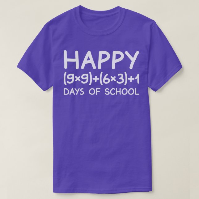 Math Formel 100 Tage Shirt Lehrer Junge (Design vorne)