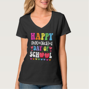 Math Formel glücklich 100 Tage der Schule 100. Tag T-Shirt