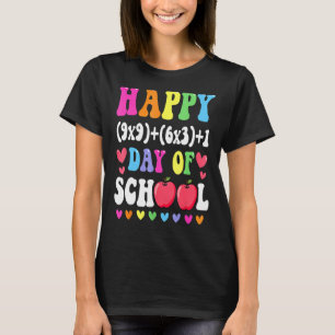 Math Formel glücklich 100 Tage der Schule 100. Tag T-Shirt