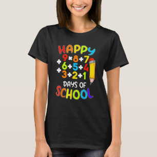 Math Formel glücklich 100 Tage der Schule 100. Tag T-Shirt