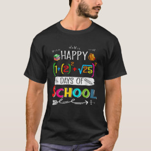 Math Formel glücklich 100 Tage der Schule 100. Tag T-Shirt