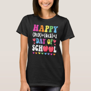 Math Formel glücklich 100 Tage der Schule 100. Tag T-Shirt