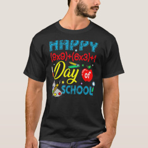 Math Formel glücklich 100 Tage der Schule 100. Tag T-Shirt