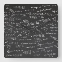 Math Formulas Chalkboard