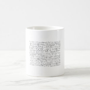 Math Formulas Muster Kaffeetasse