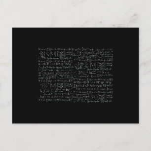 Math Formulas Muster Postkarte