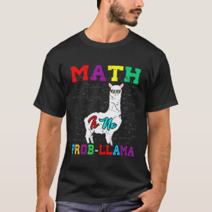 Math Freak Lama Tierliebhaber Idee Mathe T-Shirt