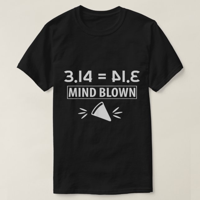Math Geek 3.14 Mind Blown Happy Pi Day Boys Girls T-Shirt (Design vorne)