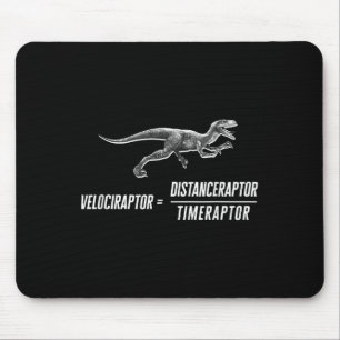 Math Geek Dinosaur Velociraptor Gleichung V2 Mousepad