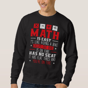 Math Geek Mathematician Algebra Numbers Gleichung Sweatshirt