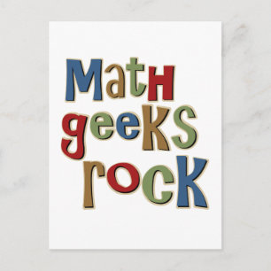 Math Geeks Rock Postkarte