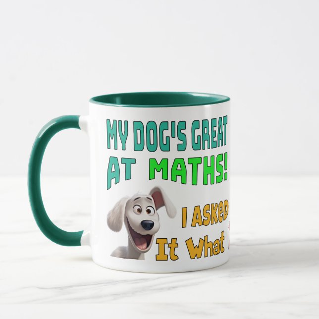 Math Genius ,Fun, Humorvolle Vater Joke Cartoon Me Tasse (Links)