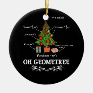 Math Geometry Christmas Tree Geometree Lehrer Keramik Ornament