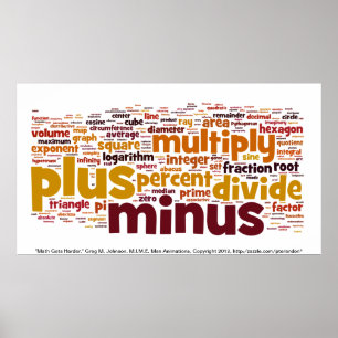 Math Gets Harder Poster