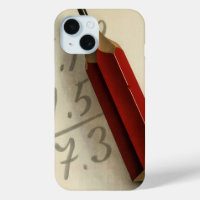Math-Gleichung mit rotem Stift, Vintages Geschäft