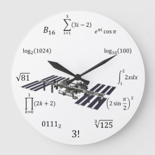 Math-Gleichungen und Notationen Große Wanduhr