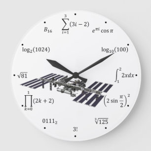 Math-Gleichungen und Notationen Große Wanduhr