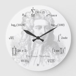 Math-Gleichungen und Notationen Große Wanduhr