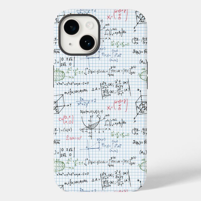Math-Gleichungsmuster Case-Mate iPhone Hülle (Rückseite)