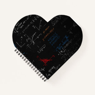 Math Heart Notebook Notizbuch