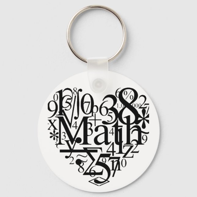 Math Heart Schlüsselanhänger (Vorderseite)