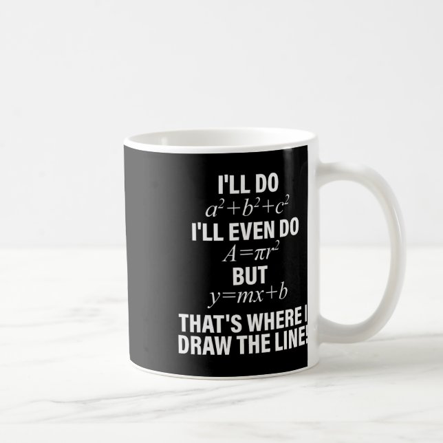 Math I'll Do I'll Even Do But That's Where I Draw  Kaffeetasse (Rechts)
