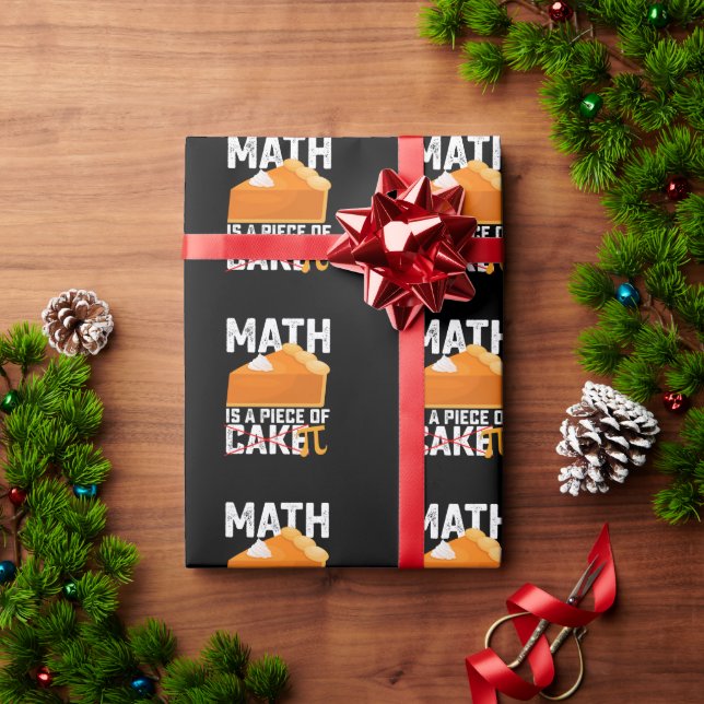 Math Is A Piece of Cake Pi Day Funny Geschenkpapier (Feiertagsgeschenk)