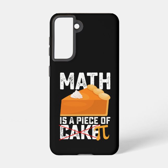 Math Is A Piece of Cake Pi Day Funny Samsung Galaxy Hülle (Rückseite)