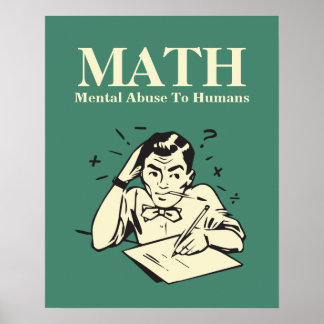 MATH ist der psychische Missbrauch für Menschen - Poster