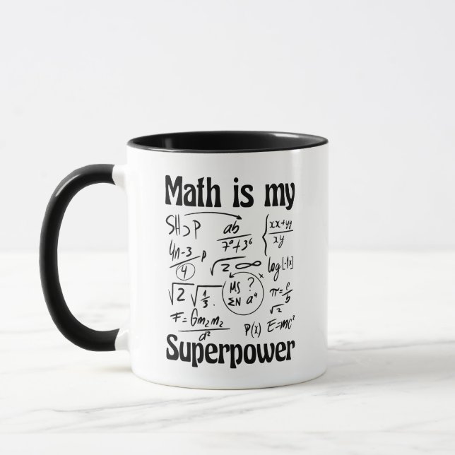 MATH IST MEINE SUPERPOWER TASSE (Links)