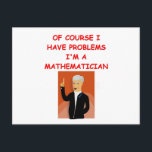 Math Josh Postkarte<br><div class="desc">math, mathematics, mathematician, algebra, geometry, calculus, trig, trigonometry, probability, statistics, stats, number, numbers, Addition, Teacher, Professor, doctorate, funny, humor, joke, gift, present, hilarious, humorous, phd</div>