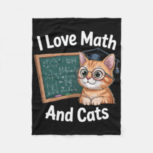Math Katze Liebhaber Lustiger Mathematiklehrer Ich Fleecedecke