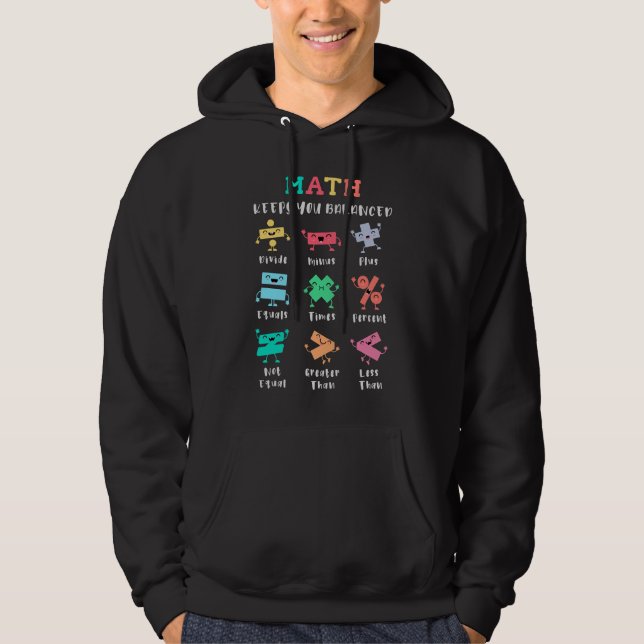 Math keeps you balanced hoodie (Vorderseite)