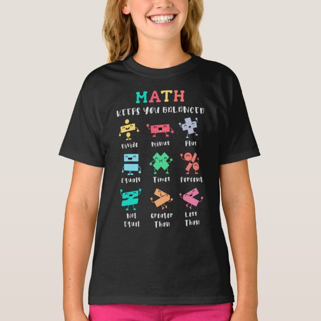 Math keeps you balanced T-Shirt (Vorderseite)