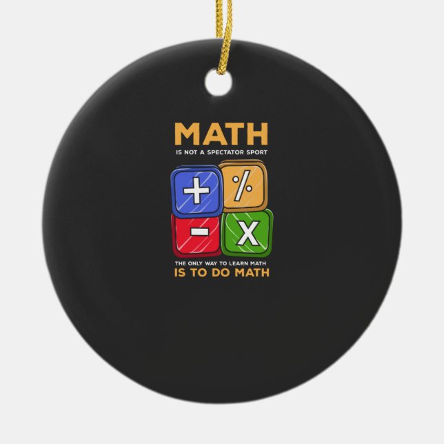 Math Keramik Ornament (Vorne)