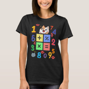 Math Kitty Katze Ich liebe Mathe und Katzen Mathem T-Shirt
