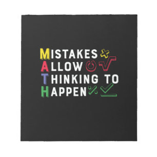 Math Lehrer Math Zulassen Happen Notizblock