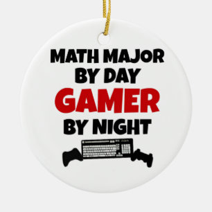 Math Major Gamer Keramikornament