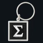 Math Monogram - Sigma Symbol Schlüsselanhänger<br><div class="desc">Moderne elegante mathematische Monogrammbezeichnung mit mathematischem Thema.</div>