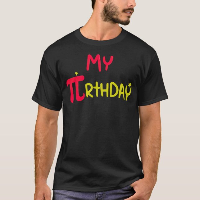 Math My Pi Birthday Funny Geek Gift Math Lover chi T-Shirt (Vorderseite)
