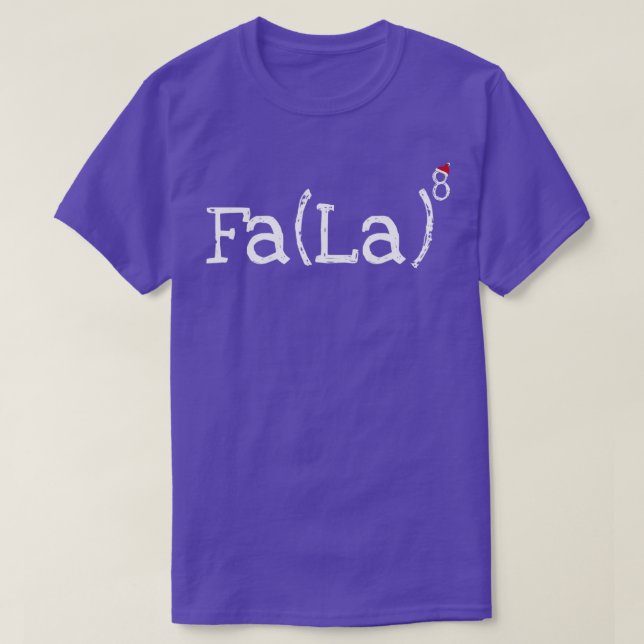 Math Nerd Christmas Fa la la exponent T-Shirt (Design vorne)