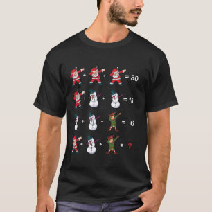 Math Nerd Funny Christmas Mathematik Lehrer Puzzle T-Shirt