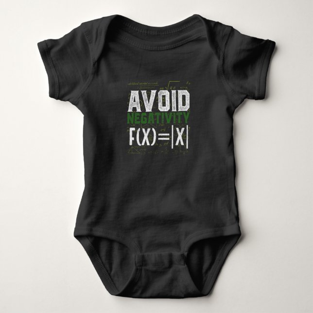 Math Nerd Science Absolute Value Spaß Baby Strampler (Vorderseite)
