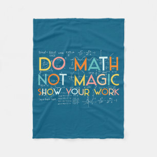 Math Not Magic Rechenarbeit Illustration Fleecedecke