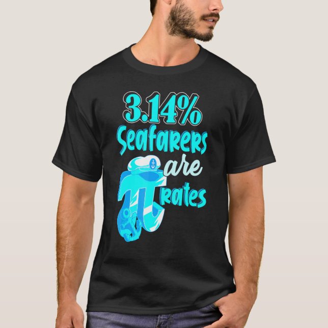 Math Pi 314 Pirate Pun Parody Mathematics T-Shirt (Vorderseite)