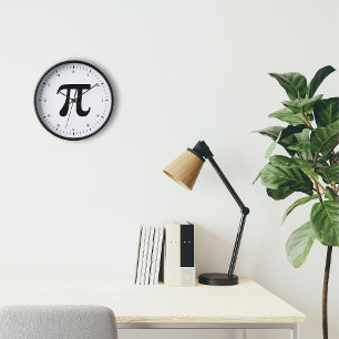 Math Pi Day Black Digits Uhr